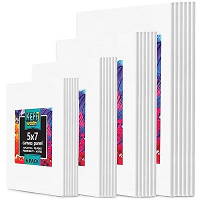 KEFF Canvases for Painting - 24 Pack Art Paint Canvas Panels Set Boards -  5x7, 8x10, 9x12, 11x14 Inches 100% Cotton Primed Painting Supplies for  Acrylic, Oil, Tempera & Watercolor Paint - Yahoo Shopping