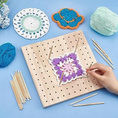 Crochet Blocking, Square Wooden Blocking Board Mat, Crochet Supplies And  Accessories, Full Kit With Crochet Hook For Diy Crafts And Beginners