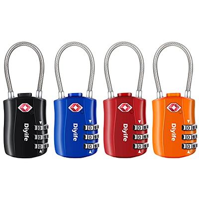 TSA Luggage Locks,[Newest Version][2 Pack] Diyife 3-Digit Travel Lock, –