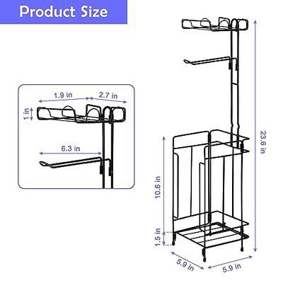 FEILERN Toilet Paper Holder Stand for Bathroom Floor Standing Toilet Roll  Dispenser Storages 4 Reserve Rolls, with Top Storage Shelf for Cell Phones