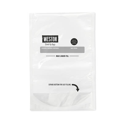 Weston Brand, Vac Sealer Bags 8Inch x 12Inch Easy Fill 32Ct, Width 8 in,  Length 12 in, Model 30-1008-W - Yahoo Shopping