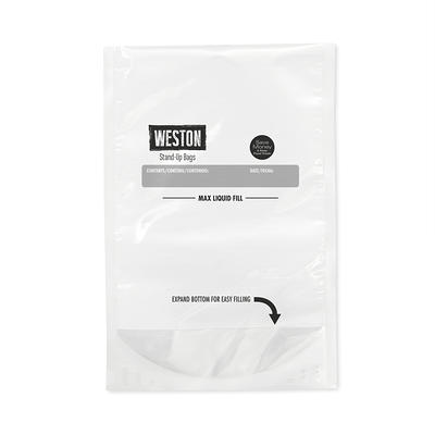 Weston Brand, Vac Sealer Bags 8Inch x 12Inch Easy Fill 32Ct, Width