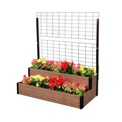 VEIKOUS 22.4-in W x 46.8-in L x 33-in H Natural Raised Garden Bed in the  Raised Garden Beds department at