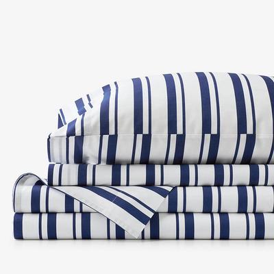 The Company Store Company Cotton 3-Piece White Solid 300-Thread Count Cotton Percale Twin XL Sheet Set