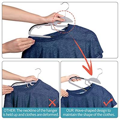 Plastic Non-Slip Standard Hanger for Dress/Shirt/Sweater