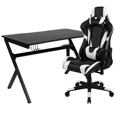 Flash Furniture Gaming Desk & Footrest Gaming Chair 2-piece Set