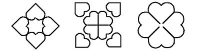 Quilting Creations Stencils for Machine and Hand Quilting - 2 Quilting  Stencils for Block Patterns | Mini Design, Heart Block Plastic Quilt  Stencil