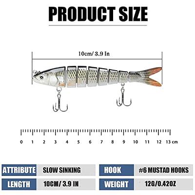 10pcs Trout 4 Fishing Lures, Slow Sinking Hard Bait for Bass, Lifelike  Freshwater Saltwater Trout Perch Pike Walleye Fishing Lure Kit - Yahoo  Shopping