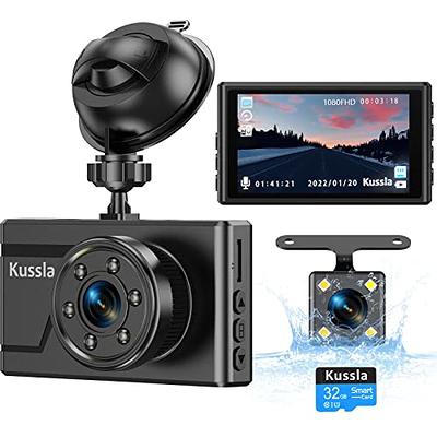 Dash Cam Front and Rear, Kussla FHD 1080P Pro Dash Cam with