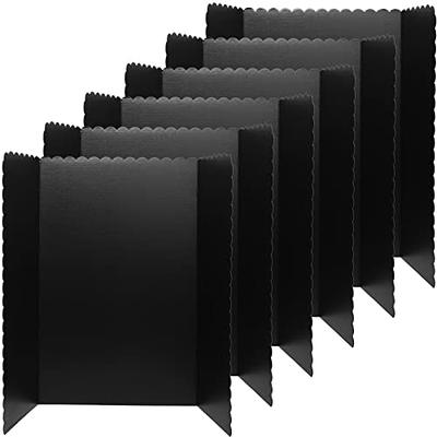 Sherr 12 Pcs Tri Fold Display Board 48 x 36 Inch Black Trifold Poster  Board