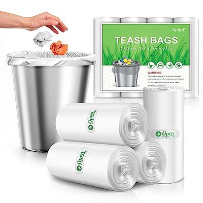 OKKEAI 3 Gallon Small Trash Bags,120 Counts Garbage Bags, Extra