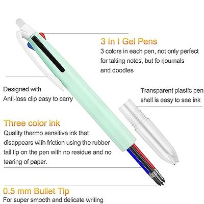 18 PCS 3-in-1 Multicolor Erasable Gel Pens,Erasable Multicolor