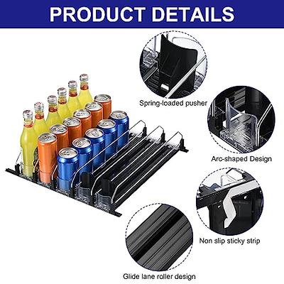 Drink Organizer for Fridge, Refrigerator Bottle Can Organizer, Self-Pushing  Soda Can Dispenser Holds, Beverage Storage for Pantry/Vending Machine,  Supermarket Beverage Automatic Pusher 