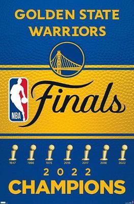 Fanatics Authentic Golden State Warriors 2015 NBA Finals Champions Logo Mahogany Framed Jersey Display Case