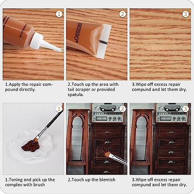 Wood Furniture Repair Kit - Set of 42 Hardwood Laminate Vinyl Floor Repair  Kit Wood Fillers, Markers and Wax Sticks - Used for Cover Ups Scratches,  Stains, Holes for Table, Door, Cabinet - Yahoo Shopping