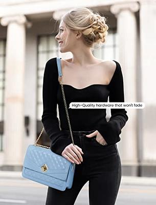 Quilted Crossbody Bags for Women Leather Ladies Shoulder Purses with Chain  Strap Stylish Clutch Purse