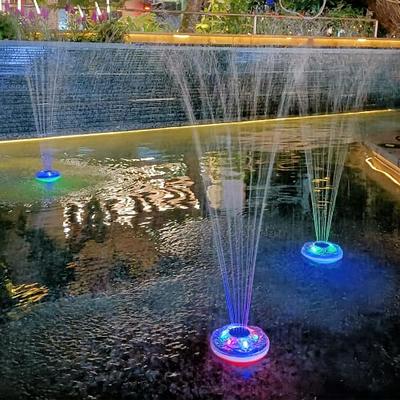 Floating Pool Fountain with Light Show,Rechargeable Battery Pond Water  Fountain,IP68 Waterproof Pool Waterfall Fountain,2 Modes Pool Sprinkler  Fountain for Inground Above Ground Pool, Gardens-1pc - Yahoo Shopping