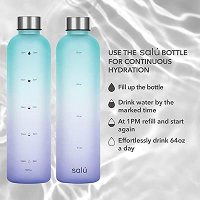 Salú 32 oz TRITAN/BPA-Free Water Bottle w/Time Marker, White, Motivational  Measurements w/Time & Vol…See more Salú 32 oz TRITAN/BPA-Free Water Bottle