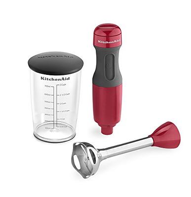 KitchenAid 6 Speed Hand Mixer with Flex Edge Beaters - KHM6118 & Variable  Speed Corded Hand Blender - KHBV53