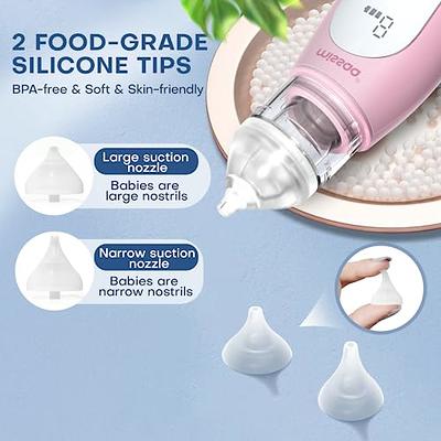 GROWNSY Nasal Aspirator for Baby | Baby Nose Sucker | Electric Nose Suction  for Toddler, Automatic Booger Sucker with 3 Silicone Tips, Pause & Music 