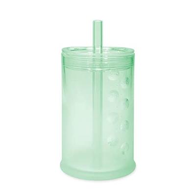 Olababy Silicone Training Cup with Straw Lid , Babies Water Drinking Cup ,  6+ Mo Infant To Months Toddler , Sippy Cup For Kids & Smoothie Cup , Baby