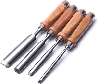 ATOPLEE 4 Piece Wood Chisel Set for Woodworking, Professional Wood Chisel  Tool Carpenter Gouge CR-V Steel Semi-Circular Edge Sharp Blade  8mm(5/16)/12mm(1/2)/18mm(3/4)/25mm(1) (Full Size-4PCS) - Yahoo Shopping