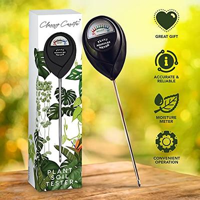 Classy Casita 3-in-1 Garden Soil Tester- Three Way Plant Soil Test Kit to  Measure Soil Moisture, pH-Value, and Sunlight, Indoor and Outdoor Measuring  Tool for House, Garden, Lawn,& Farm, White.