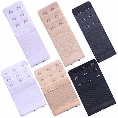 YARBAR Women's Bra Extender 3 Hook / 2 Hook Bra Extension Strap Soft and  Comfortable