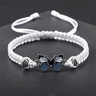 Butterfly Bracelet, for Teen Girls Adjustable String Butterfly