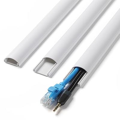 Cord Hider, Wire Cover, Cord Covers Wall Mounted TV, Cable Hider, 315 in  Paintable White Raceway Kit, Electrical Cords Concealer, Cable Management,  Hide Cords Wall, Wire Molding, Adhesive Channel 