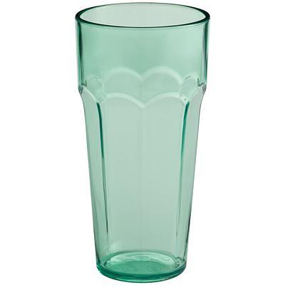 Choice 20 oz. Clear San Plastic Pebbled Tumbler - 12/Pack