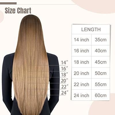 Fshine Balayage Clip in Hair Extensions 14 Inch 120g #10 Golden Brown  Fading to #16 Dark