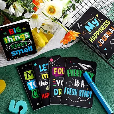 Cinrobiye 24 Pcs Mini Colorful Notebooks, Funny Motivational Journals  Notepads Inspirational Notepads Small Pocket Notebook for Kids Teacher  School Office Gift Bulk Prizes Travel Supplies (Black) - Yahoo Shopping