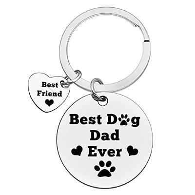 Dog Dad Keychain Dog Dad Dog Dad Keychain Chain From Dog Dogs Yes