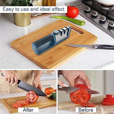 FatPnut 4-in-1 Knife Sharpeners for Kitchen Knives, kitchen knife sharpener,  Repair, Restore, Polish Blades for All Type Knives Includes Scissors  Sharpeners (Red) KS-01-R - Yahoo Shopping