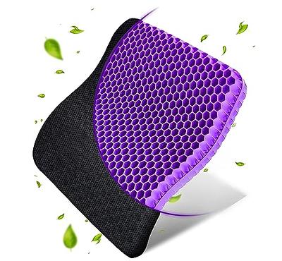 Purple Gel Seat Cushion for Long Sitting – Breathable Honeycomb Design –  Back Pain, Sciatica, Hip, Tailbone Pain Relief Cushion, Office Chair Cushion,  Wheelchair Cushion, Car Seat Cushion, Chair Pads - Yahoo Shopping