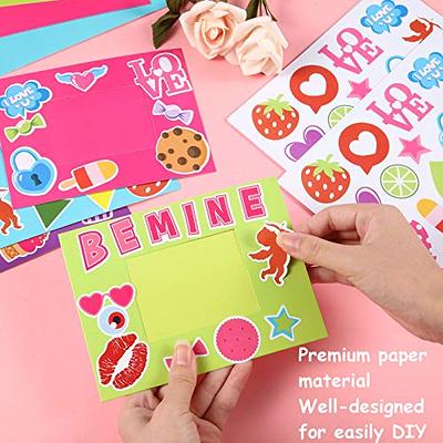 KidsyWinsy 200Pcs Valentine Day Craft Kit for Girls, DIY Art Craft