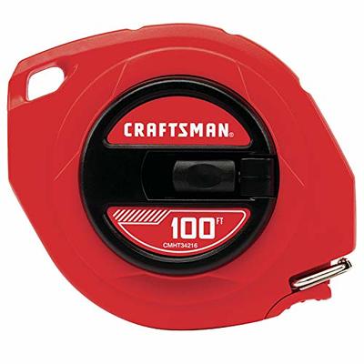 CRAFTSMAN Tape Measure, Steel Blade, 100-Foot (CMHT34216) - Yahoo