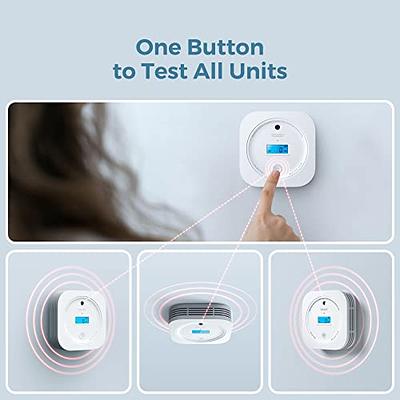 AEGISLINK Interlinked Smoke Carbon Monoxide Detector Combo, Smoke and CO  Detector Battery Powered, Wireless Interconnected Smoke and CO Alarm,  Digital Display - Yahoo Shopping