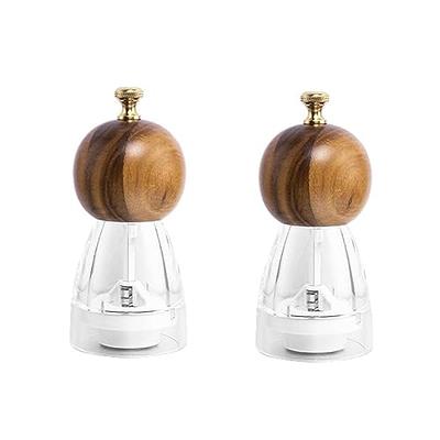 Salt and Pepper Grinder Set of 2 - Adjustable Salt Grinder