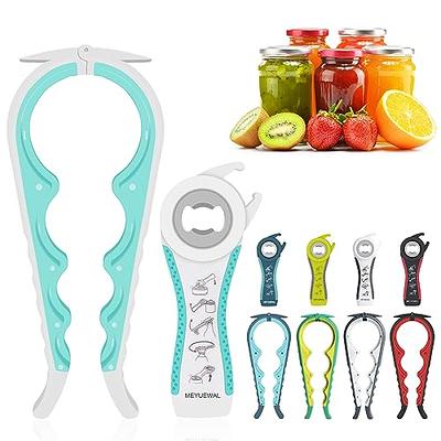  Can Opener for Seniors with Arthritis Helping Hand Jar Opener  for Weak Hands Easy Opener with Silicone Jar Opener Gripper Adjustable  Multiple Opener 6 in 1 Bottle Opener Jar Lid Jar