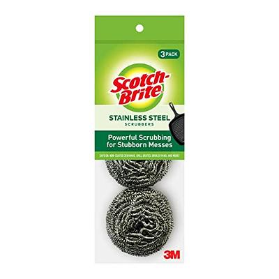 Multipurpose Wire Dishwashing Rags for Wet and Dry,Double Stainless Steel  Scrubber,Stainless Steel Scrubber Pads,Effortlessly Removes Stubborn Stains