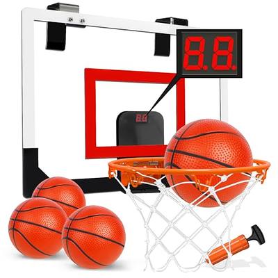 TOY Life Basketball Hoop Indoor with Scoresboard Indoor Basketball Hoop for  Kids Over The Door Basketball