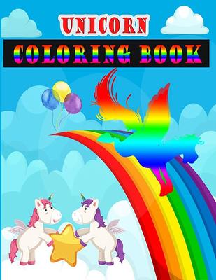 Unicorn Coloring Book For Girls 8-12: 50 Beautiful Unicorn Coloring Pages  For Kids (Large Print / Paperback)