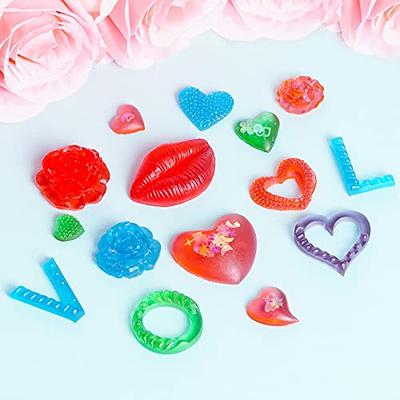  [2pack] 6-Large 3 Silicone Heart Molds for Valentine