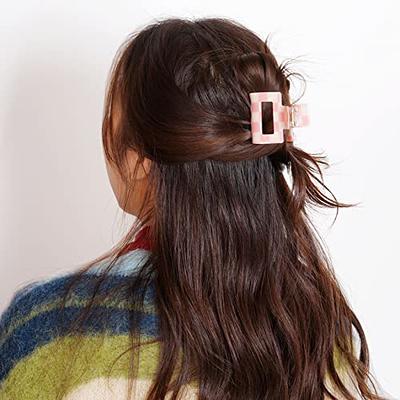 6 Pcs Large Banana Clip 5.3 Inch Banana Clips Hair for Thick Hair, Non-slip  Banana Hair Clips for Fine Hair, Strong Hold Banana Clips for Women and