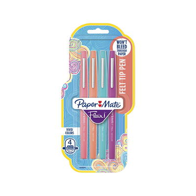  Paper Mate Flair Pens, Felt Tip Pens, Bold Tip (1.2