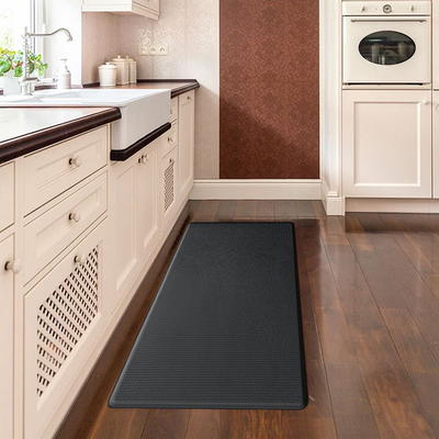 WISELIFE Kitchen Mat Cushioned Anti Fatigue Floor Mat,17.3x39, Thick Non  Slip Waterproof Kitchen Rugs and Mats,Heavy Duty PVC Foam Standing Mat for