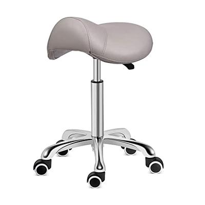 IEUDNS Low Roller Round Seat Swivel Chair Heavy Duty Footrest