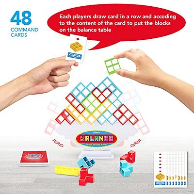 iYuePeng Drop Tetra Tower Game - Fun Stacking Building Blocks for Kids Age  3+ - Develops Dexterity, Patience, and Fine Motor Skills - Perfect for  Family Game Night and Classroom Recess 